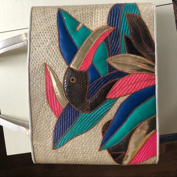 Vintage Tropical Bird Shoulder Bag - Picture 8 of 9